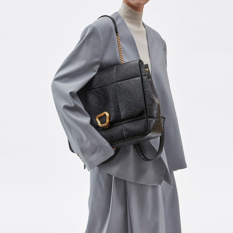 Sac a Dos Songmont Chocolate Large Femme Noir | WUW3228PB